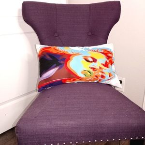 Artistic Lumbar Accent Throw Pillow | 12in x 19in | 2-Sided
